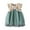 O-Green100, variant on CUZIBR Baby Girls Fall Tulle Solid Color Short Sleeve Dress Green Floral Skirt Summer Travel Dress Birthday Dailywear For Toddler