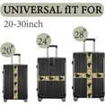thumbnail image 4 of 2Pcs Luggage Straps Suitcase Belt TSA Approved Travel Belt Polyester Black Cat Luggage Connector Straps with Quick-Release Buckle Adjustable Suilcase Straps for Bag Accessory 2x35.4Inch Mixed Color, 4 of 9
