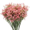 thumbnail image 1 of Flores Artificiales de Gypsophila Rosa Unique Bargains 3 ramas 21 Piezas, 1 of 6