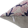 thumbnail image 3 of Fabdivine Block Print Throw Pillow Cover, 26x26 Inch Thick Linen Handmade Cushion Cover, Floral Print Boho Design Blue Pillow Cover for Sofa and Couch, 3 of 5