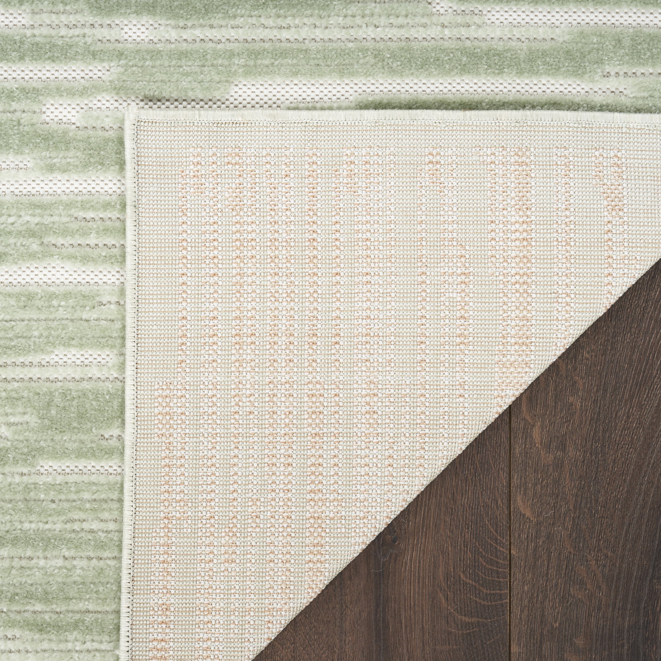 Nourison Casual 5'3" x 7' Green Modern Indoor Rug
