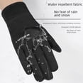 thumbnail image 3 of Guantes térmicos de invierno para hombre y mujer, etiqueta horizontal, unilaterales, deportivos, antideslizantes, con pantalla táctil, a prueba de viento, impermeables, a prueba de frío, de algodón, 3 of 6