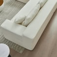 thumbnail image 2 of Modern 104'' Modular Sectional Couch, Comfy Lambswool Fabric  L-Shape Sofa with Chaise Lounge, Modern Corner Sofa 5 Seater Sectional Sofa Couch For Living Room, Bedroom, Apartment, White, 2 of 8