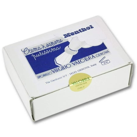 Menthol Soft Shave Cream Soap, The House of Valobra, Genoa, Italy, is known for its fine soaps since 1903. By