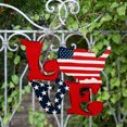 thumbnail image 1 of American Independence Day Wooden Pendant LOVE Home Window Decoration, 1 of 8