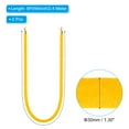 thumbnail image 2 of Uxcell 8 Feet Yellow Velvet Stanchion Rope Crowd Control Barrier Rope with Snap Hooks, Golden 2 Pack, 2 of 6
