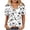 (New30)White, variant on Plus Size Tunic Tops for Women Casual V Neck Short Sleeve Loose Fit Pullover Lightweight Summer Vacation Beach Blouse for Women