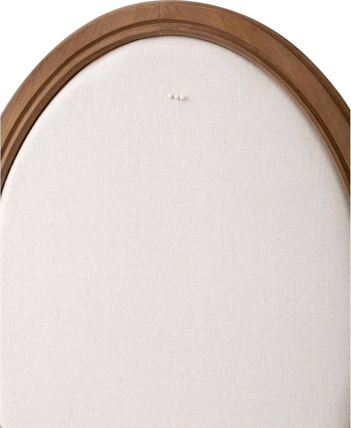 SOFE Oval Framed Linen Bulletin Board 21" x 17", Unique Fabric Pin Boards for Walls, Hanging Vision Board, Message Display Notice Memory Board for Office Home and School with Pins
