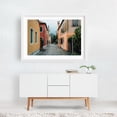 thumbnail image 2 of Colorful Venice Streets 01 - Venice Veneto Italy Photography Architecture Street Photography Italian Travel Poster Pastel Scenic White Framed Wall Art Print 12 x 18 inches, 2 of 3