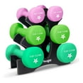 thumbnail image 4 of Yes4All 2-3-5 LBS Pair, Neoprene Coated Dumbbell Sets of 2 with Rack – Hexagonal, Anti-Slip, Anti-Roll Design, Multiple Weight Options for Home Gym Fitness, 4 of 6