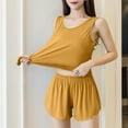 thumbnail image 5 of MGDXOX Tank Top Pajama Set for Women Summer Cooling Short Pj Casual Soft Sleeveless Sleepwear 2 Piece Cute Loungewear Sets Gold XXL, 5 of 5