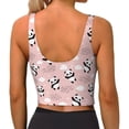 thumbnail image 4 of Picia Panda Flying in the Sky (2) Sports Bra for Women,Padded Strappy Sports Bras Medium Support Yoga Bra with Removable Cups,Running Yoga Bra-, 4 of 9