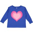 thumbnail image 3 of Inktastic Pink Valentine Heart Girls Long Sleeve Toddler T-Shirt, 3 of 5