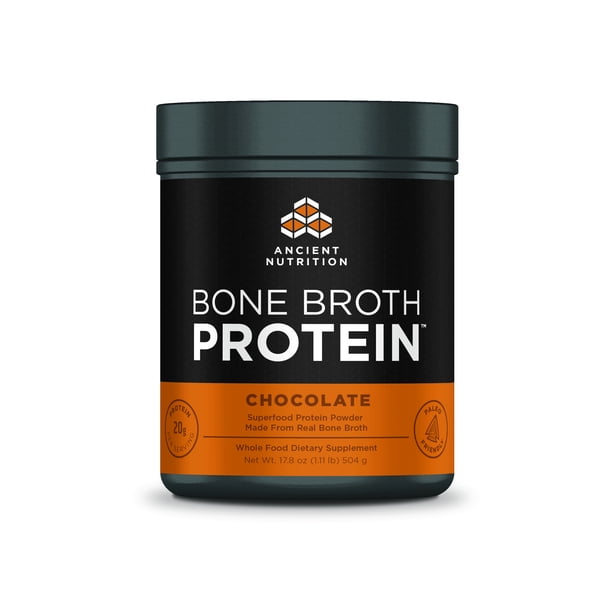Ancient Nutrition, Bone Broth Protein, Chocolate, 20 Servings Walmart