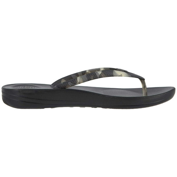 FitFlop Iqushion Ergonomic FlipFlop Black Tortoiseshell
