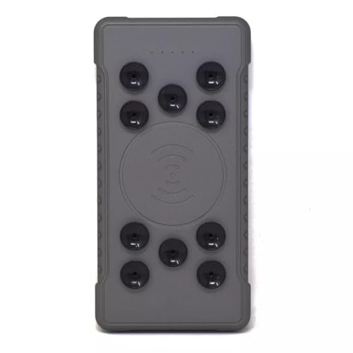 LNV Powerbank 13000mah Carga 3.0 Carga Inalámbrica 15w Alámbrica 18w Micro USB 3.0 Tipo C 3.0 Ventosas Gris