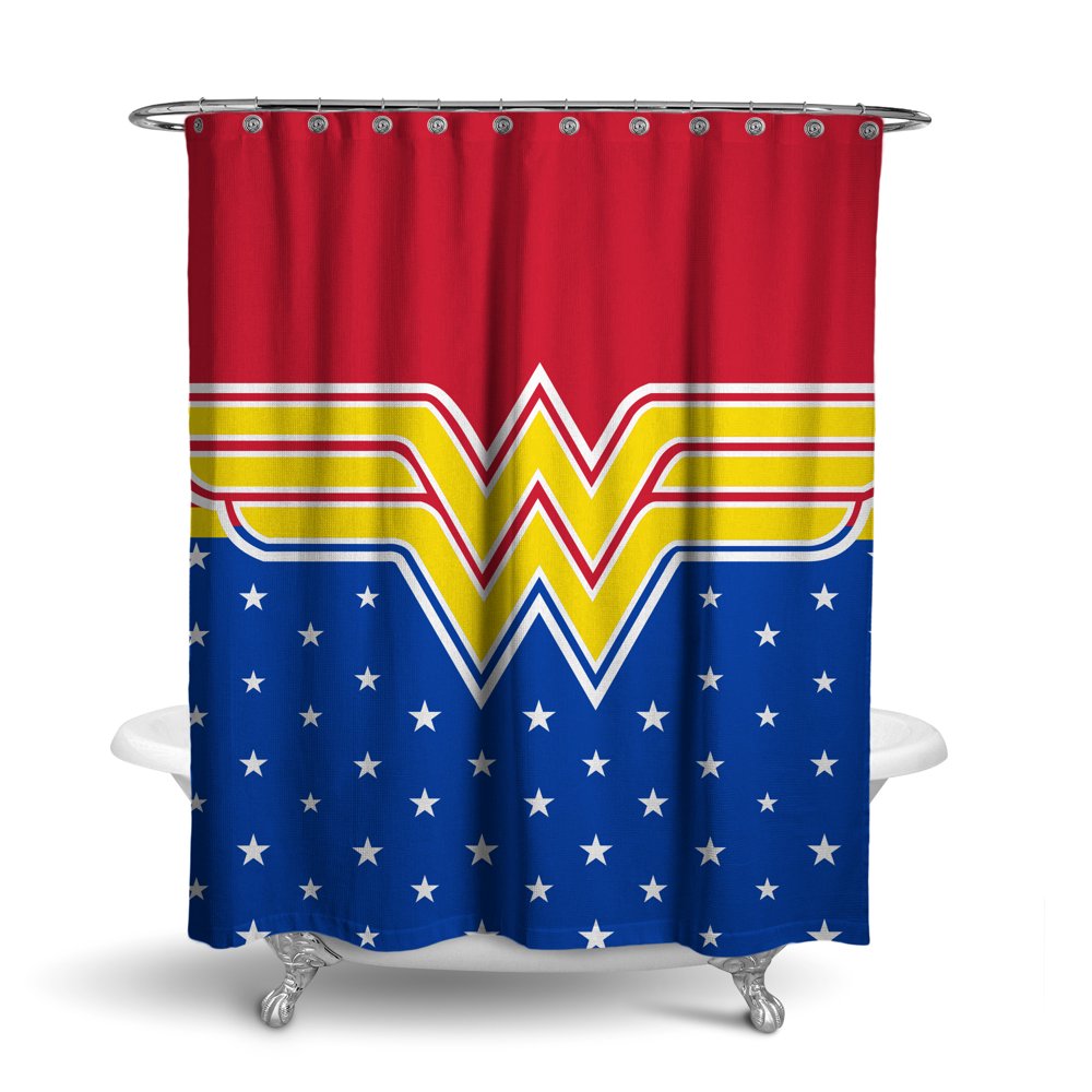 DC Comics Wonder Woman Shower Curtain 71 x 71 Inches