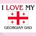 thumbnail image 2 of CafePress - I Love My Georgian Dad Infant Bodysuit - Baby Light Bodysuit, Size Newborn - 24 Months, 2 of 4