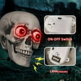 thumbnail image 4 of LmnLft Halloween Animatronic Talking Hanging Skull, Spooky Sound with Light Up Red Eyes and Moving Mouth Horror Prop., 4 of 7