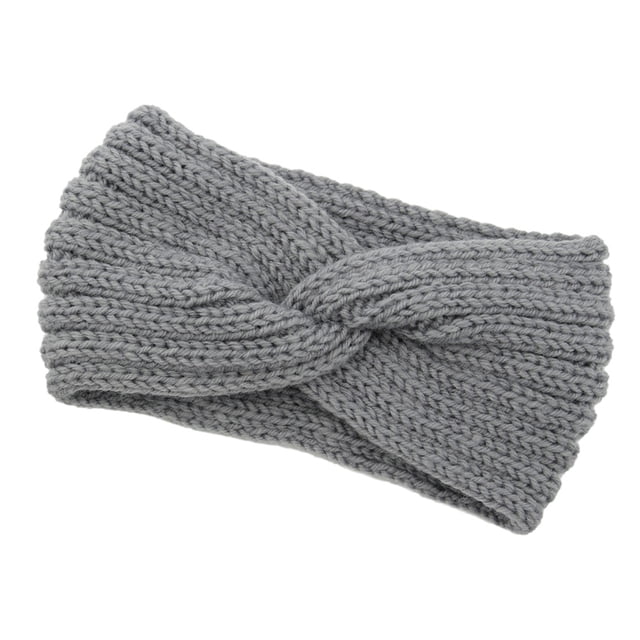 Diadema de ganchillo Qarigey Banda para El sudor Transpirable Deportiva Accesorios para El cabello Gris medio