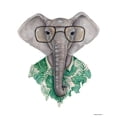 thumbnail image 2 of Nieman, Rachel 20x24 Black Ornate Wood Framed with Double Matting Museum Art Print Titled - Elephant in Eye Glasses, 2 of 4