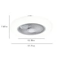 thumbnail image 3 of B Ceiling Fan With Light Remote Control Dimmable Led 3 Wind Levels Invisible 17.72 Inch For Bedroom Living Room Kitchen Office Patio, 3 of 8