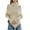 Khaki-08, variant on STETMN Women's High Neck Sweaters Loose Batwing Sleeves Asymmetric Hem Elegant Knit Jumper Top