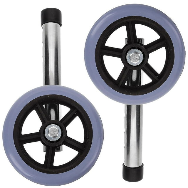 Replacement Walking Aid Wheel for Walker 1Pair Durable Front Wheel Kit