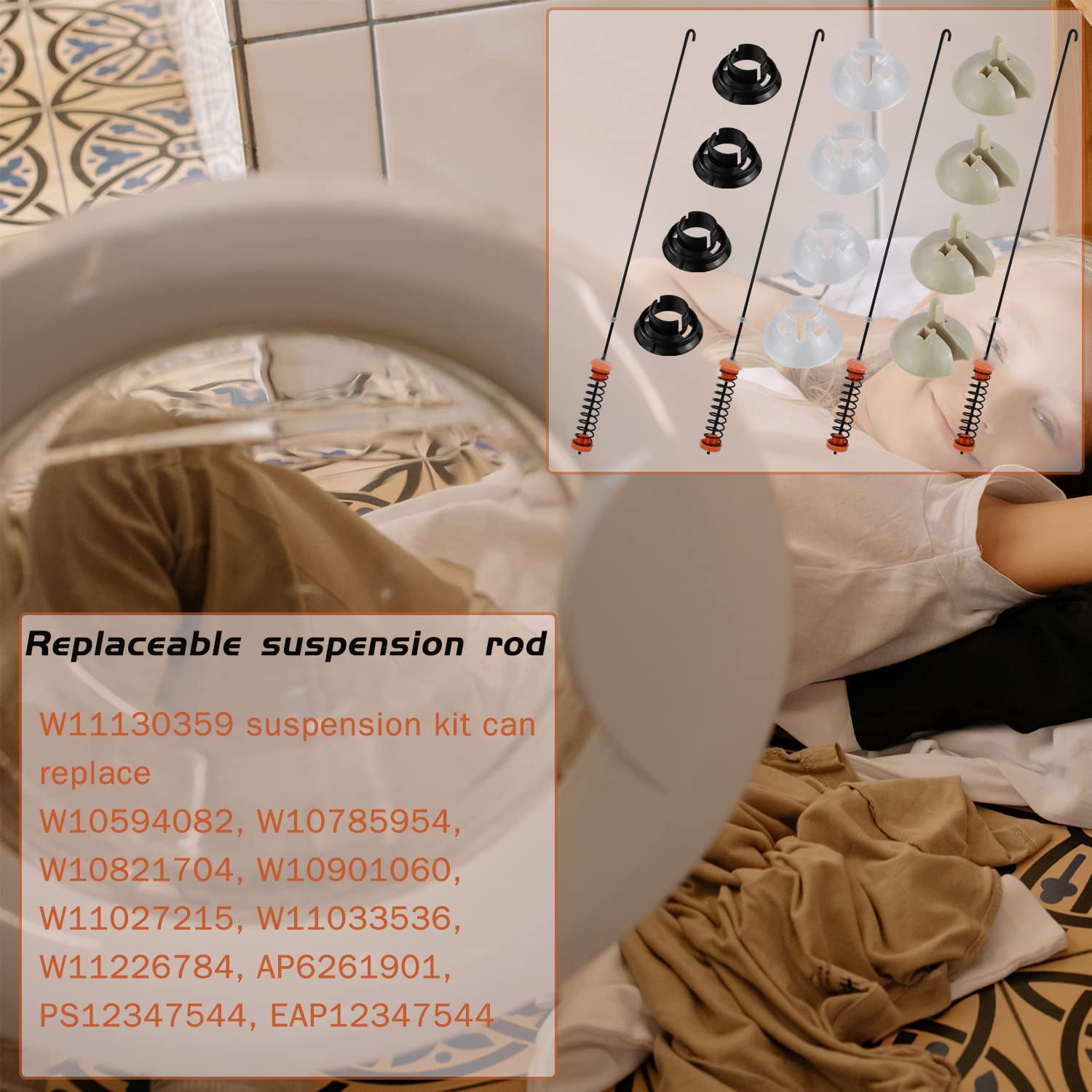 Genuine Whirlpool W11130359 Suspension Rod