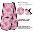 thumbnail image 4 of Dailycode Double Sided Oven Mitt with Loop Heat Resistant Kitchen Long Potholders 7" x 35" Cat Paw Gem, 4 of 6