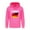 Hot Pink, variant on Boys Hooded Graphic Print Sweater German English Printing Boys And Girls With Long Sleeves And Hoodies Sweater Baby Pullover Girl Clothes Boys Hooded Graphic Hoodie
