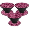 MightySkins POSOCK-Pink Leopard Skin Decal Wrap for Sticker, Pink Leopard - Pack of 3