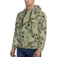 thumbnail image 3 of Haiem Tropical Plants Green Patterned Men's Hoodie with Kangaroo Pocket - Ideal Pullover Sweatshirt for Daily Wear, Travel, and Home-4X-Large, 3 of 7