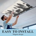thumbnail image 6 of Black Bear Fluorescent Light Covers, Farmhouse Forest Animals Vintage Magnetic Light Covers for Ceiling Lights, Fluorescent Ceiling Shade Filters for Classroom Bedroom Office 4x2Ft x 1PCS, 6 of 8