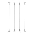 thumbnail image 1 of 4pcs Stainless Steel Door Cabinet Restraint Braided Cable Hinge Limiter, 1 of 9