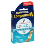 Compound W Maximum Strength One Step Wart Remover Pads, Salicylic Acid, 14 Count