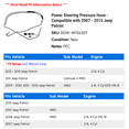 thumbnail image 2 of Power Steering Pressure Hose - Compatible with 2007 - 2015 Jeep Patriot 2008 2009 2010 2011 2012 2013 2014, 2 of 2