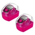 thumbnail image 1 of Dedos Conteo Contador 0-99999 5 Digital LED Pantalla con Estuche para Deportes Contando, Rosa, Paquete de 2, 1 of 5