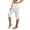 White, variant on TIANZEN Women's Stretch Waistband 7 Inch Base Shorts Casual Women's Short Legged Pants 7 Inch Pants Wide Leg Cover up Pants