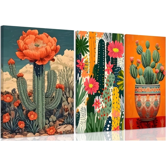 Framed Sage Green Botanical Wall Art Set of 3 Boho Floral Canvas Wall Decor Paintings Minimalist Flower Posters Prints Pictures for Bedroom Bathroom Living Room12x16 Inch