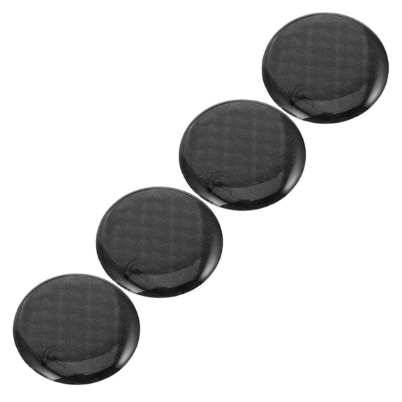 SOPOTUTU 4pcs Black PVC Car Keyhole Stickers Scratch Protectors Car Accessories
