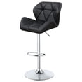 thumbnail image 6 of Berrington Upholstered Adjustable Bar Stool Black (Set of 2), 6 of 12