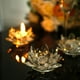 Efavormart 2 Pack | Clear 4.5" Crystal Glass Lotus Flower Votive Candle ...