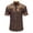 Brown, variant on Boys Shirts Size 10-12 , Toddler Oversized Tshirt , Animal Print Boys,Western Cowboy Print Button Down Shirt Short Sleeve Casual Top For Boys Youth And Children