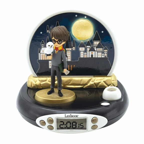 Lexibook 3D Harry Potter Projector Clock with Magical Sounds - RP500HP