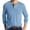 Light Blue, variant on Mens Dress Shirts Style Spring Autumn Button Round Neck Solid Color Long Sleeve Pocket Detail Bottoming Shirt