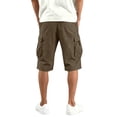 thumbnail image 4 of Dresfit Mens Cargo Shorts Below the Knee Drawstring Outdoor Shorts 2026 Sumemr Elastic Waist Hiking Sweatshorts Lightweight Relax Fit Tennis Shorts Coffee 2XL, 4 of 6