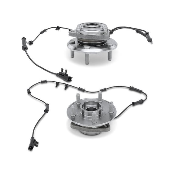 Front Wheel Hub Assembly Set 2 - Compatible with 2011 - 2017 Jeep Wrangler 2012 2013 2014 2015 2016