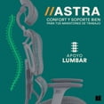 thumbnail image 2 of Mubson Silla de Oficina Premium Ultra Ergonómica de Malla Astra Gris, 2 of 7