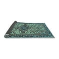 thumbnail image 2 of Ahgly Company Indoor Rectangle Medallion Light Blue Traditional Area Rugs, 2' x 3', 2 of 4